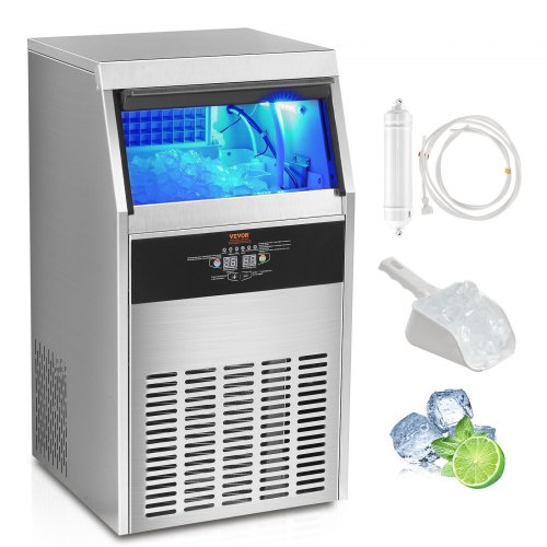 VEVOR Machine à Glaçons Commerciale 47 kg/24 h 