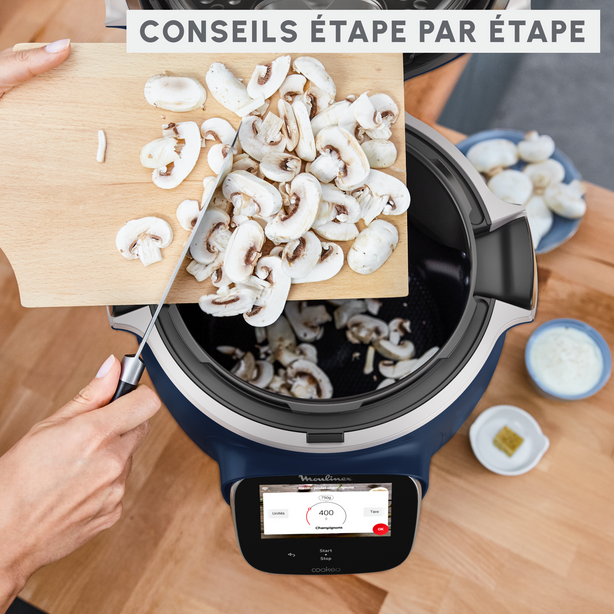 Cookeo Touch Pro, Multicuiseur intelligent, Cuisson Haute-Pression, Balance Intégrée