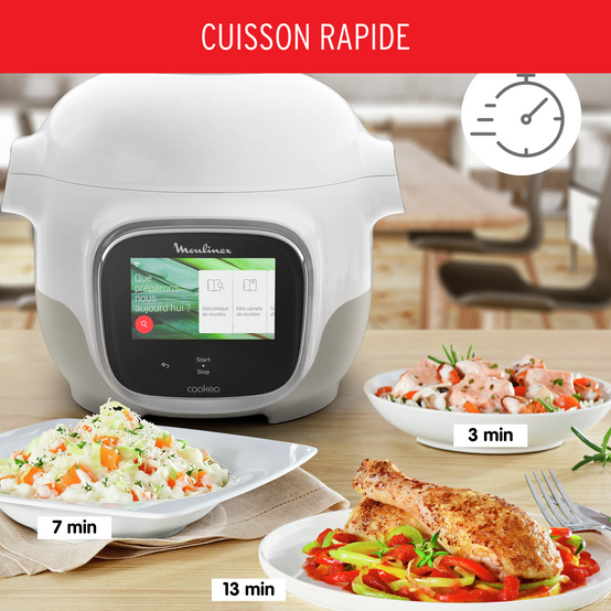 Cookeo Touch Mini, Multicuiseur connecté, 3L (2 pers.), écran tactile