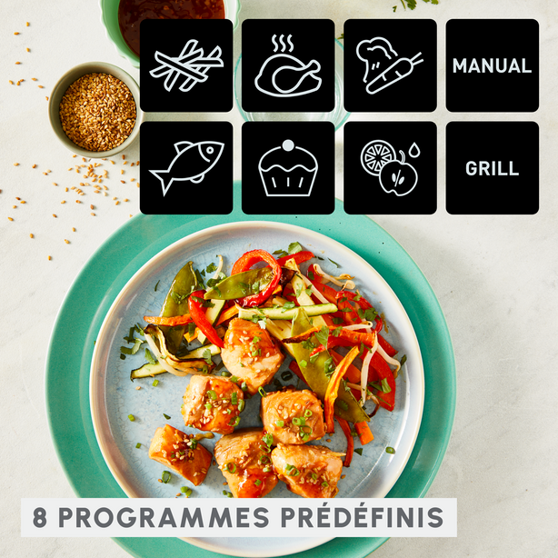 Dual Easy Fry & Grill, Friteuse à air 8,3 L, Double tiroir
