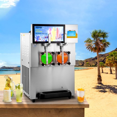 VEVOR Machine à Granités Commerciale 2x8L 