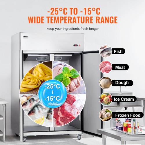 VEVOR Congélateur Commercial 1100 L, 