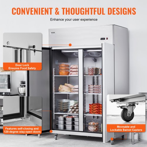 VEVOR Congélateur Commercial 1100 L, 