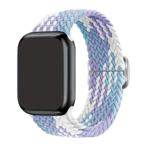 Purple Rainbow Braided Straps