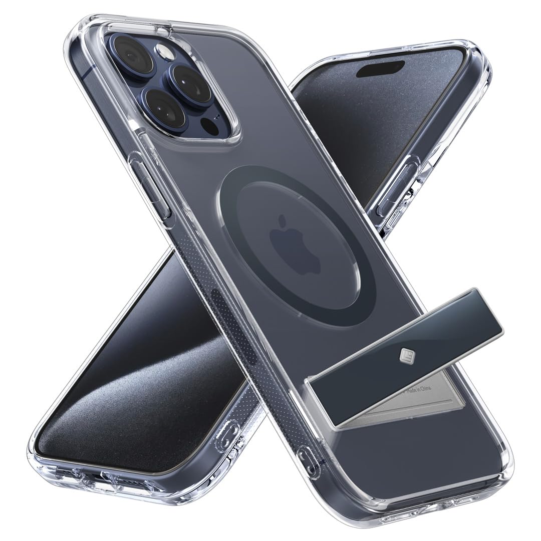 CASEOLOGY by Spigen Capella Mag Kickstand | Clear Titan Blue