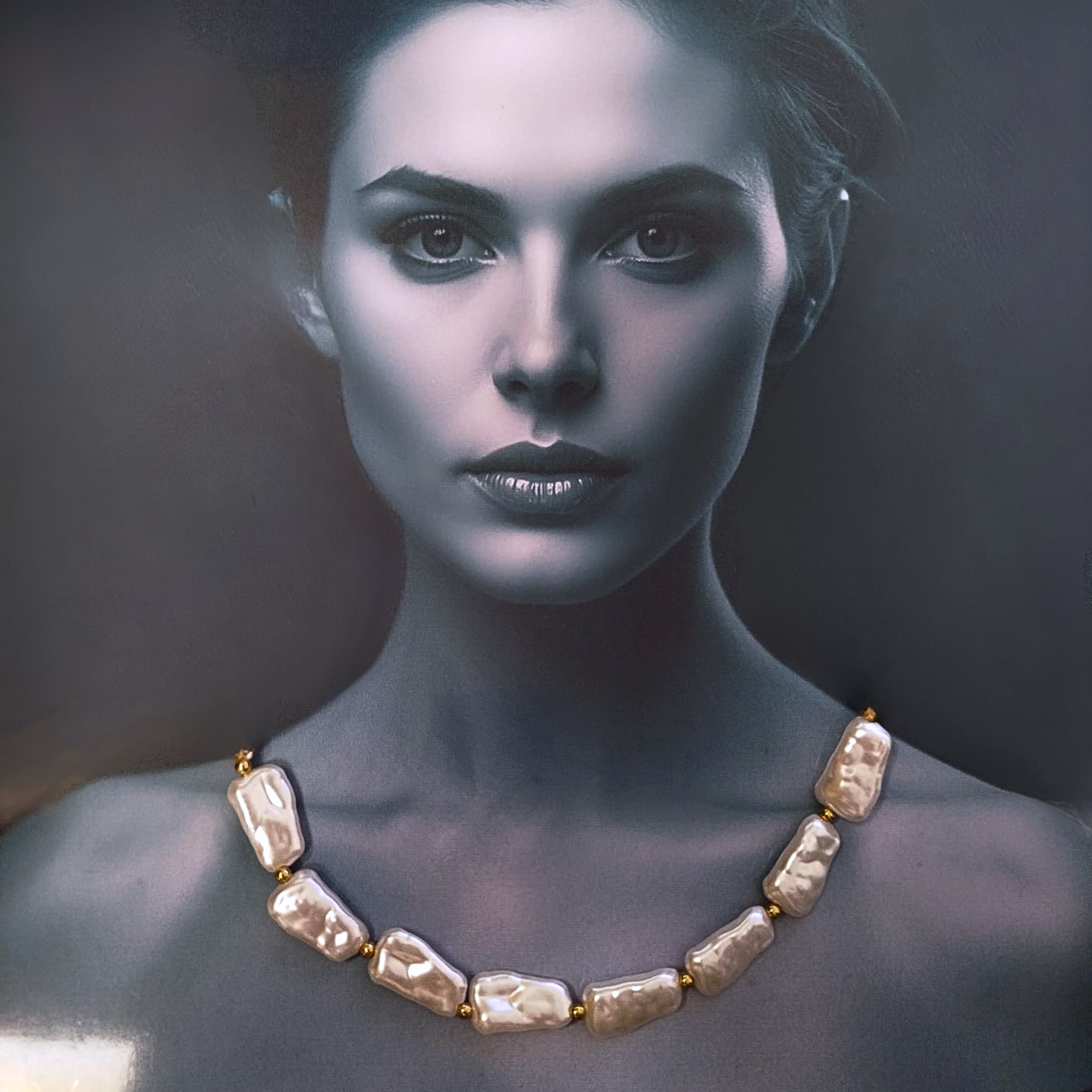 Collar de perlas barrocas