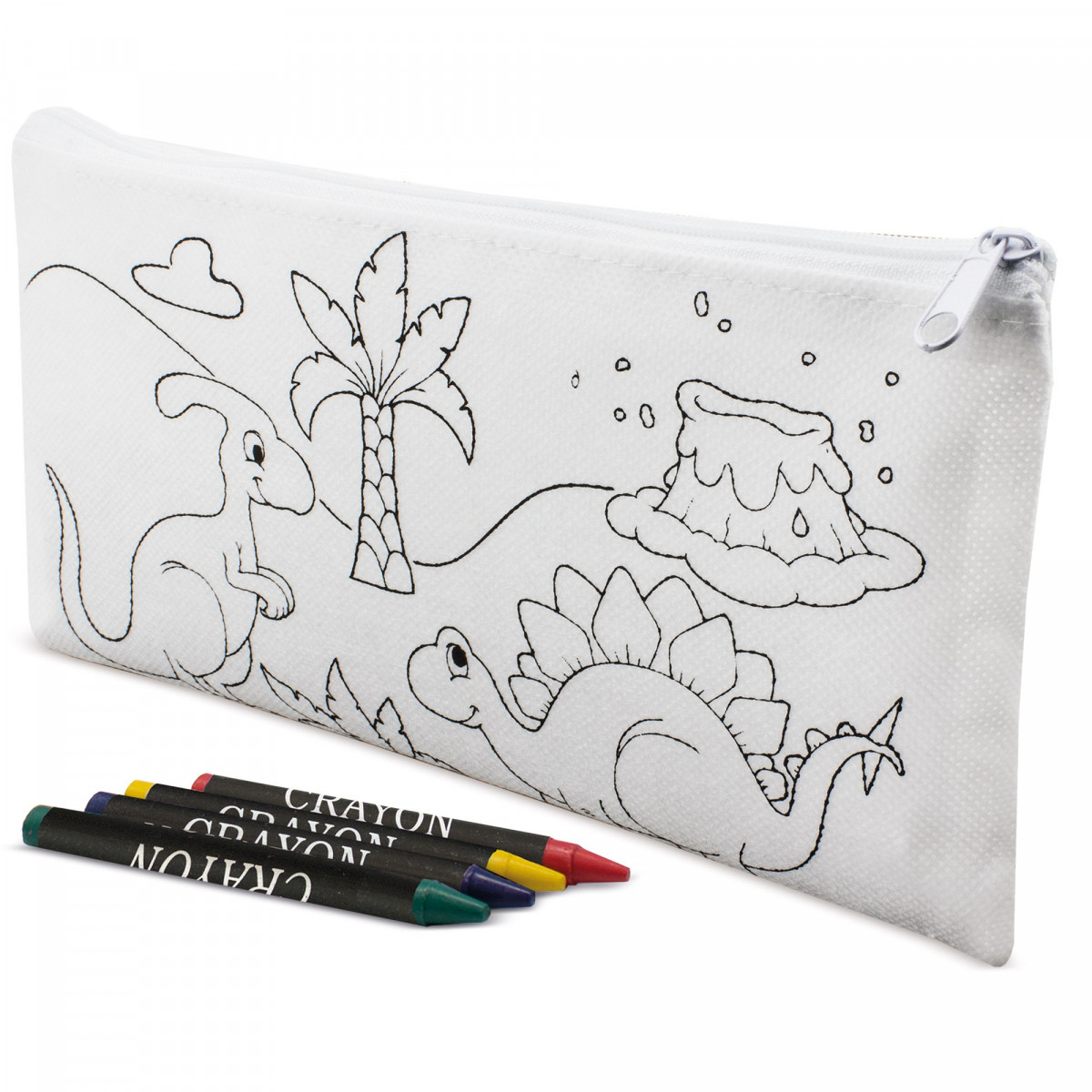 Estuche para colorear de dinosaurios