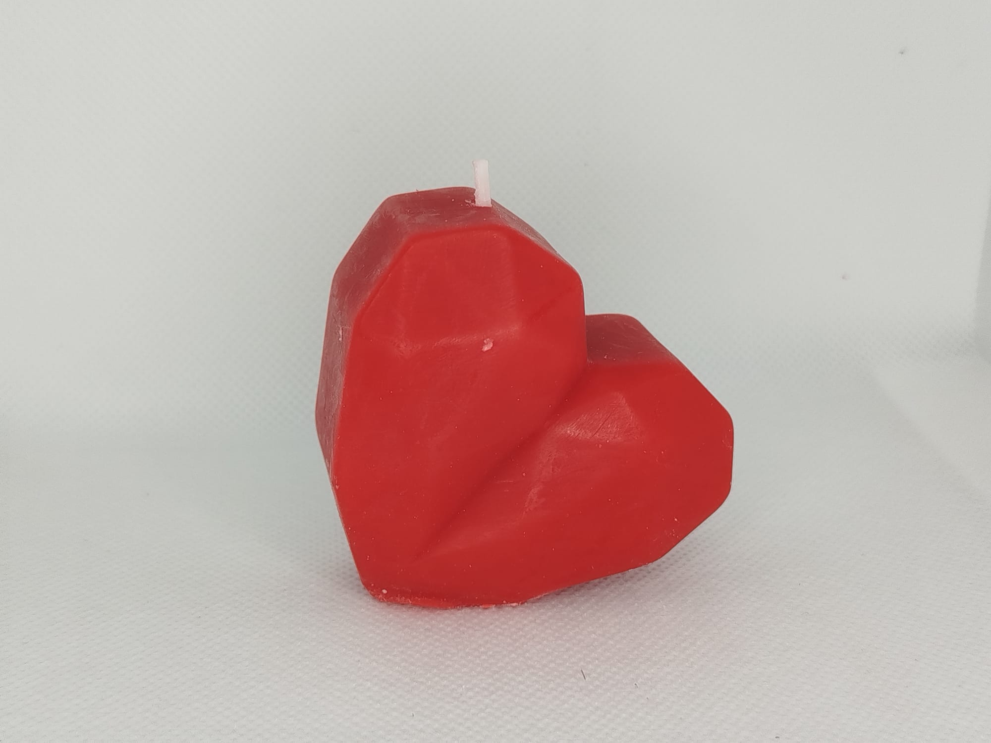 Vela en forma de corazón