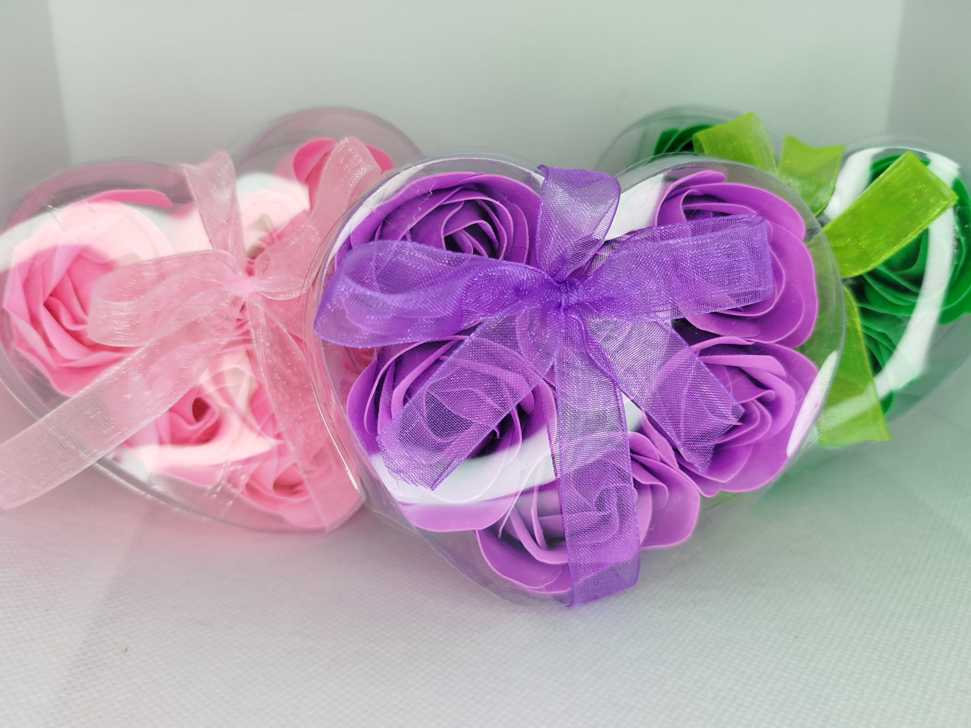 Jabones en forma de rosa