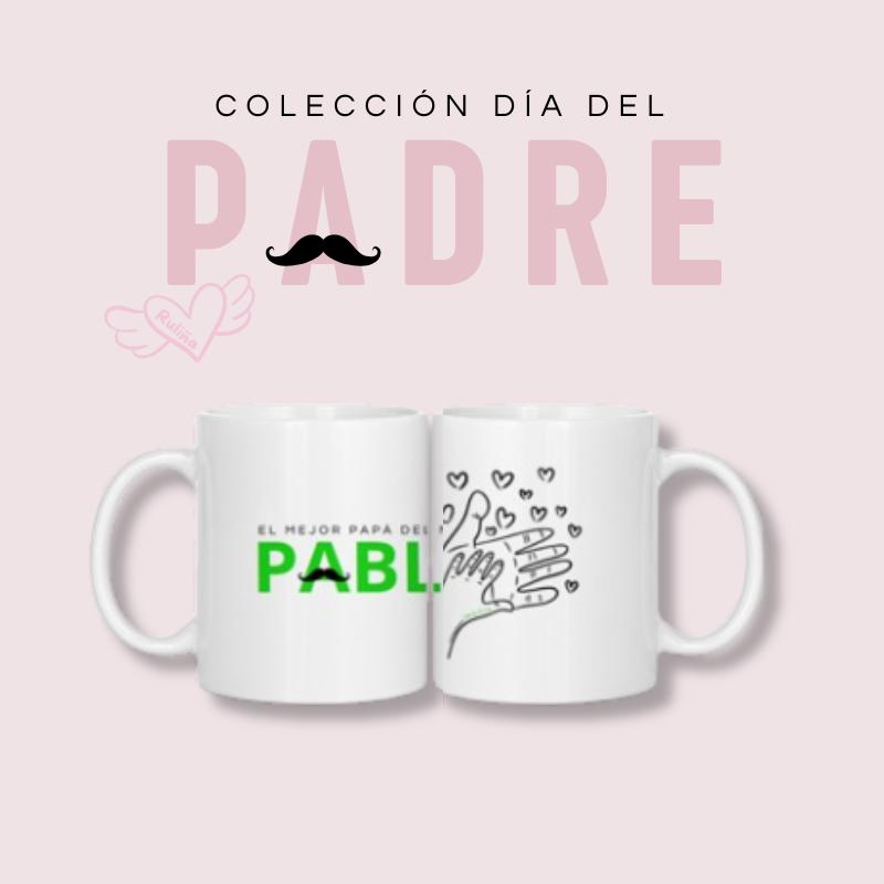 Taza Frase + nombre + dibujo 