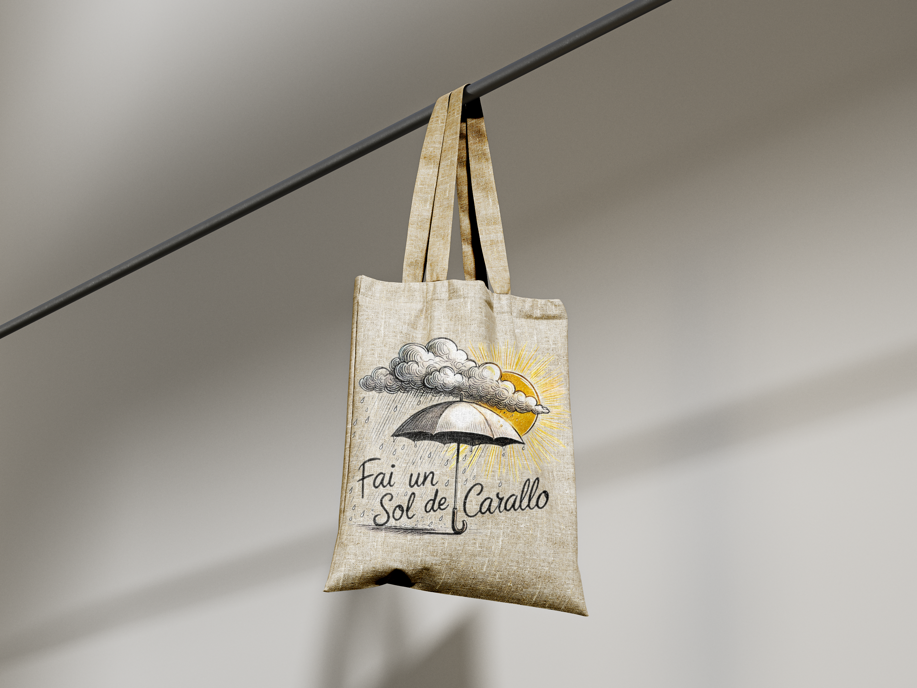 Bolsa de tela Fai un sol de Carallo