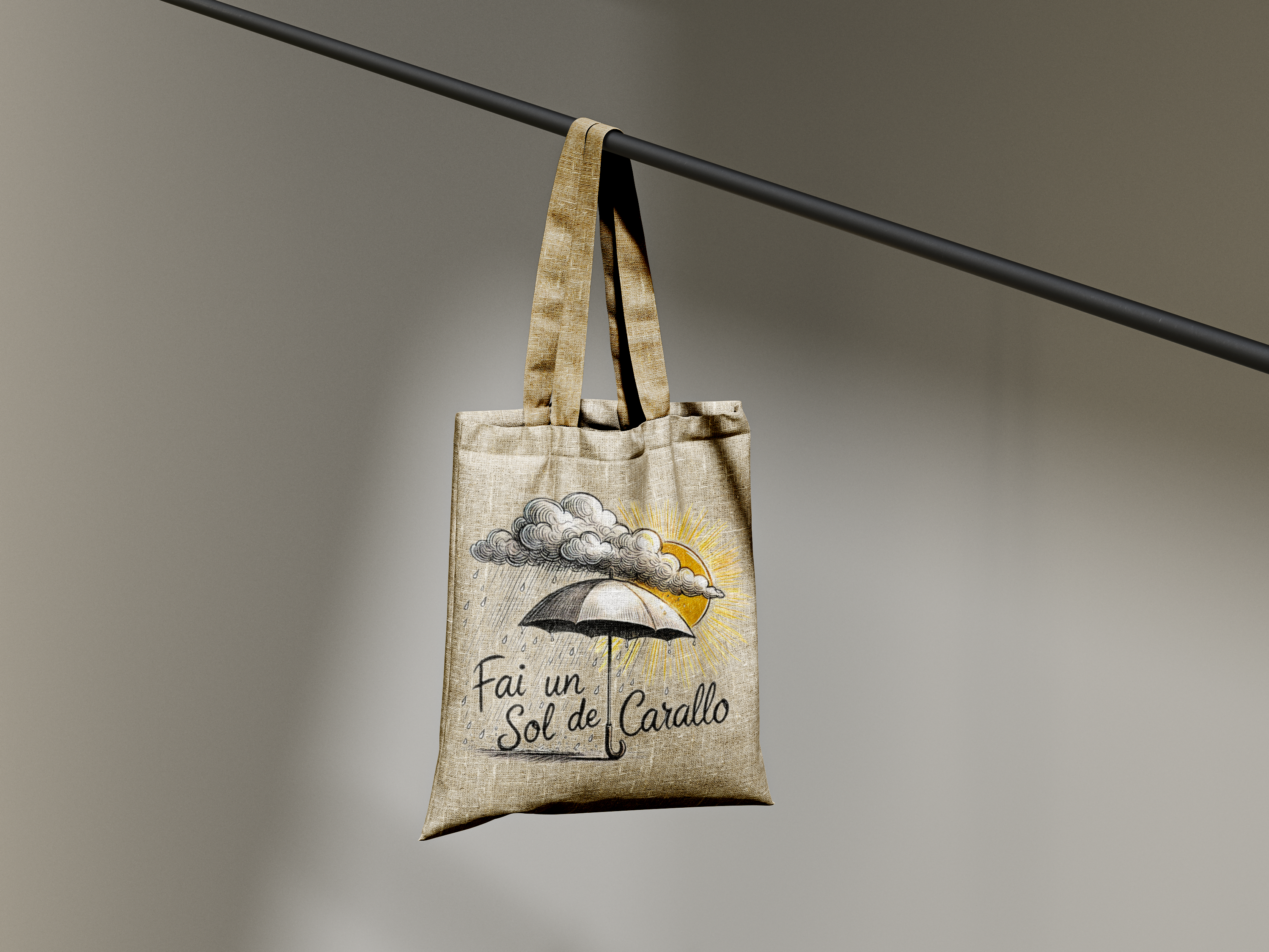 Bolsa de tela Fai un sol de Carallo