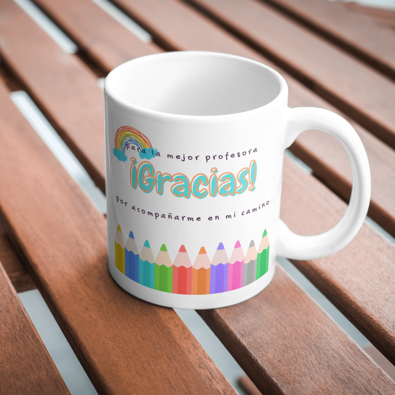 Taza de agradecimiento para profesor