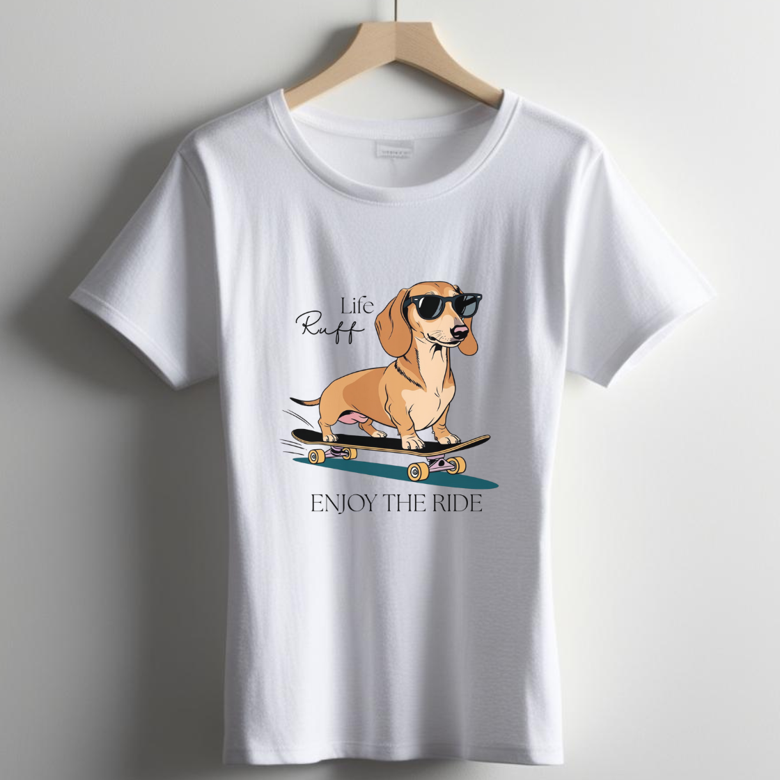 Camiseta perro skater