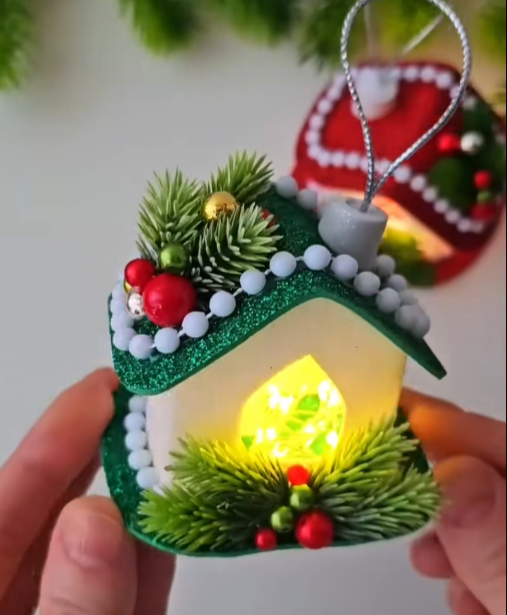 Casita navideña luminosa