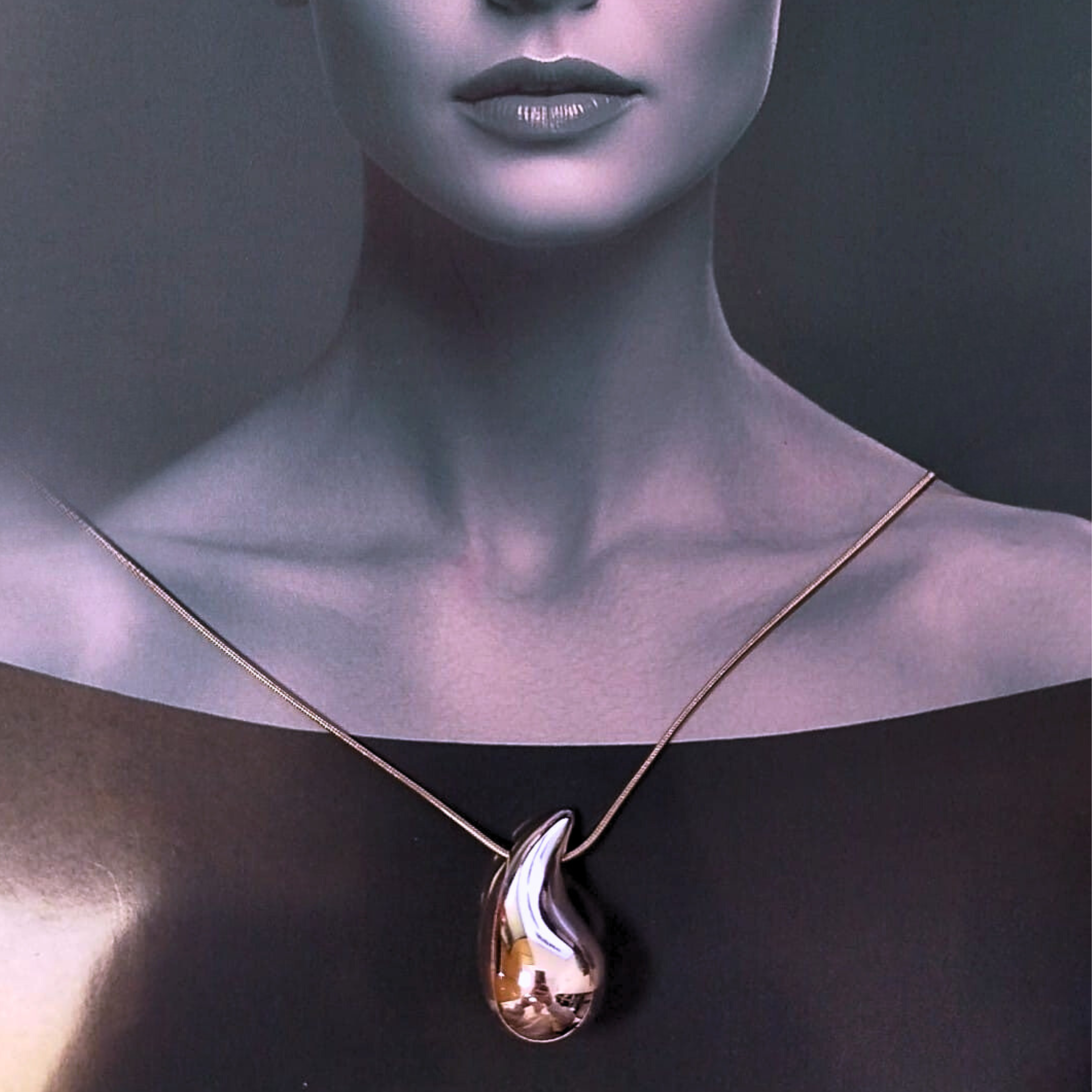 Collar de plata elegante