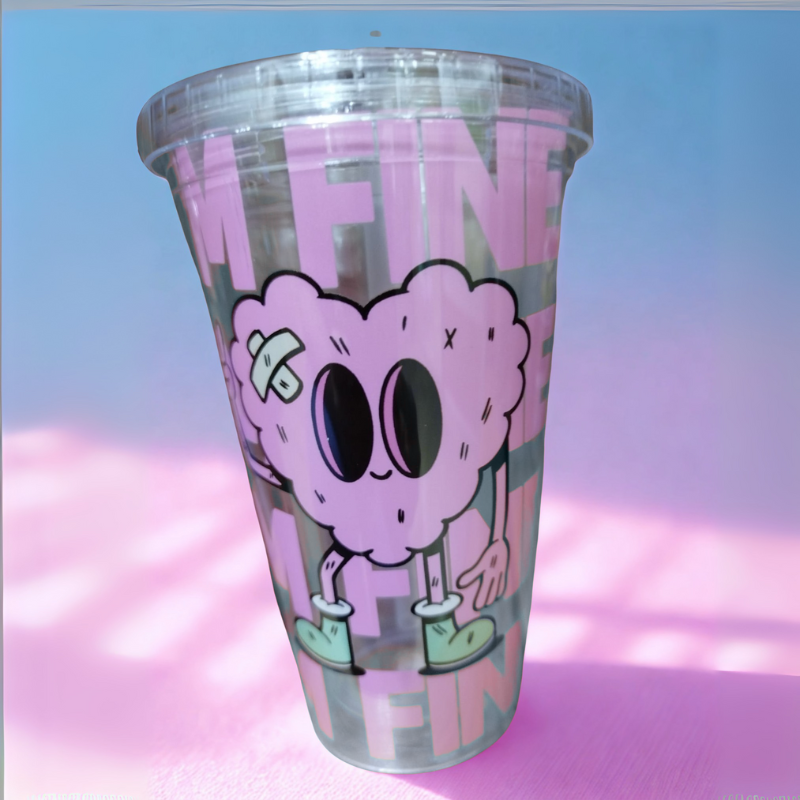 Vaso Acrílico “I’M FINE” 💔