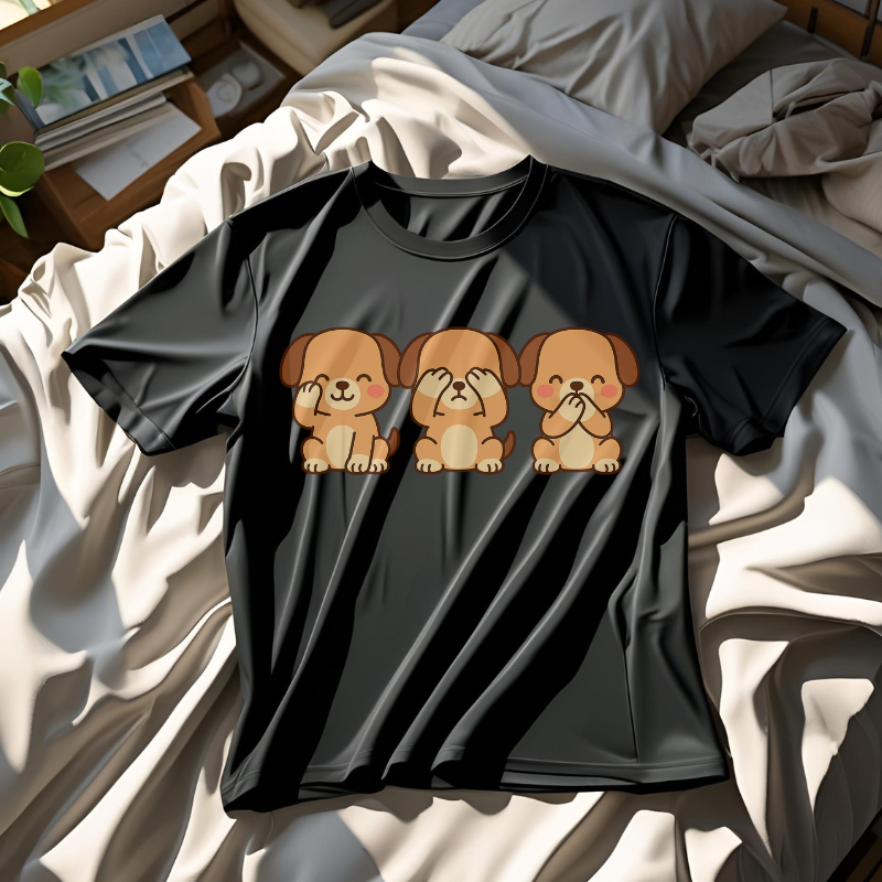 Camiseta con perritos divertidos