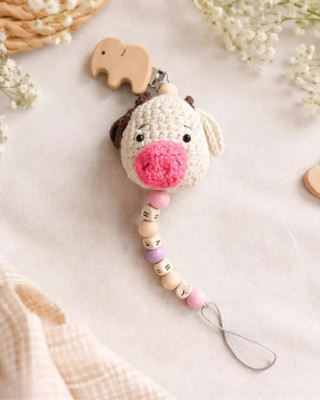 Chupetero de crochet