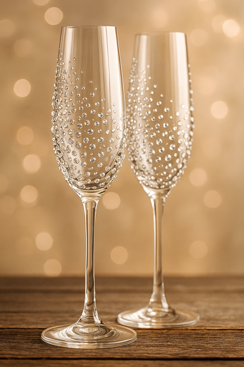 Copas de champán decoradas