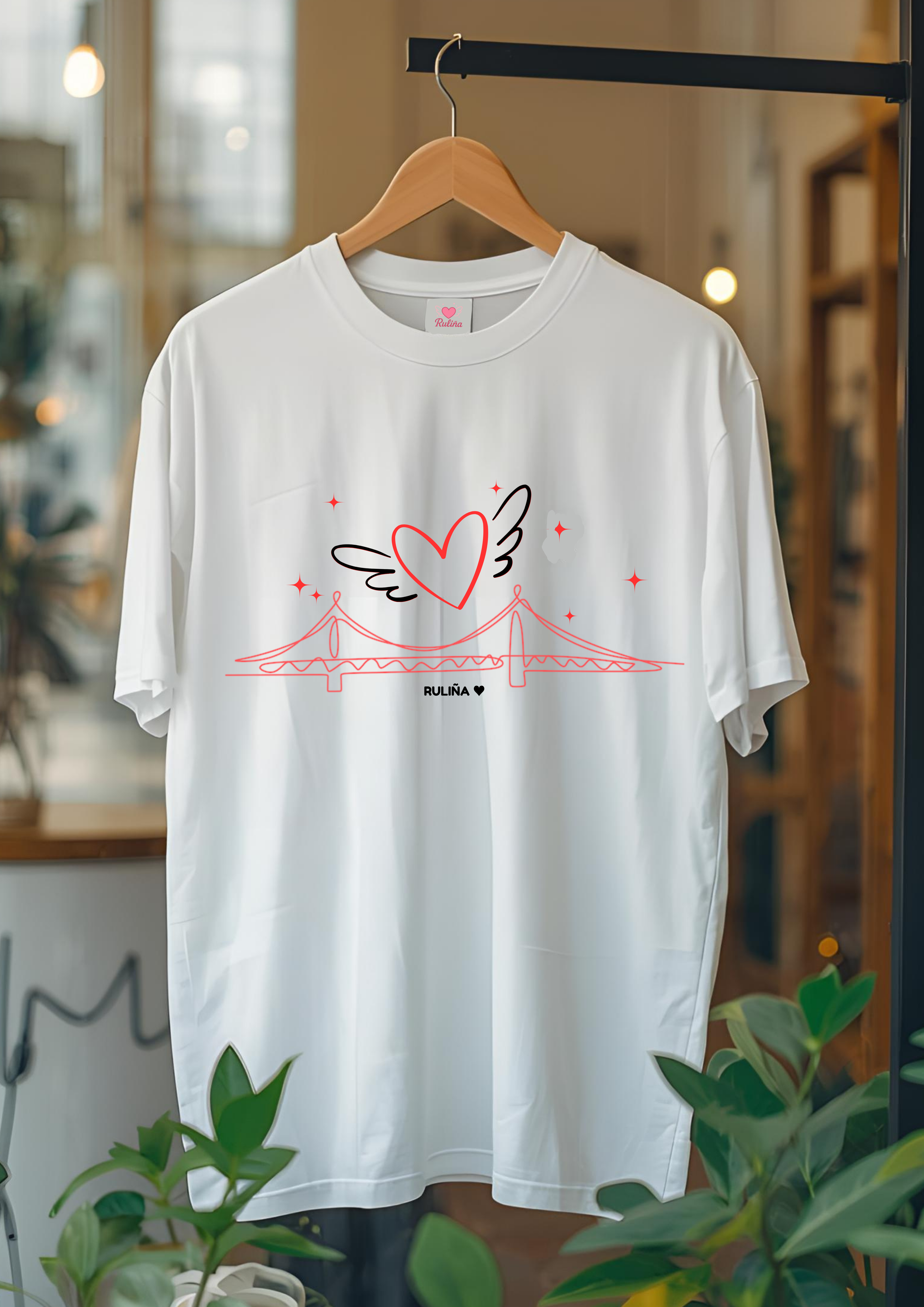 Camiseta Puente con Corazón