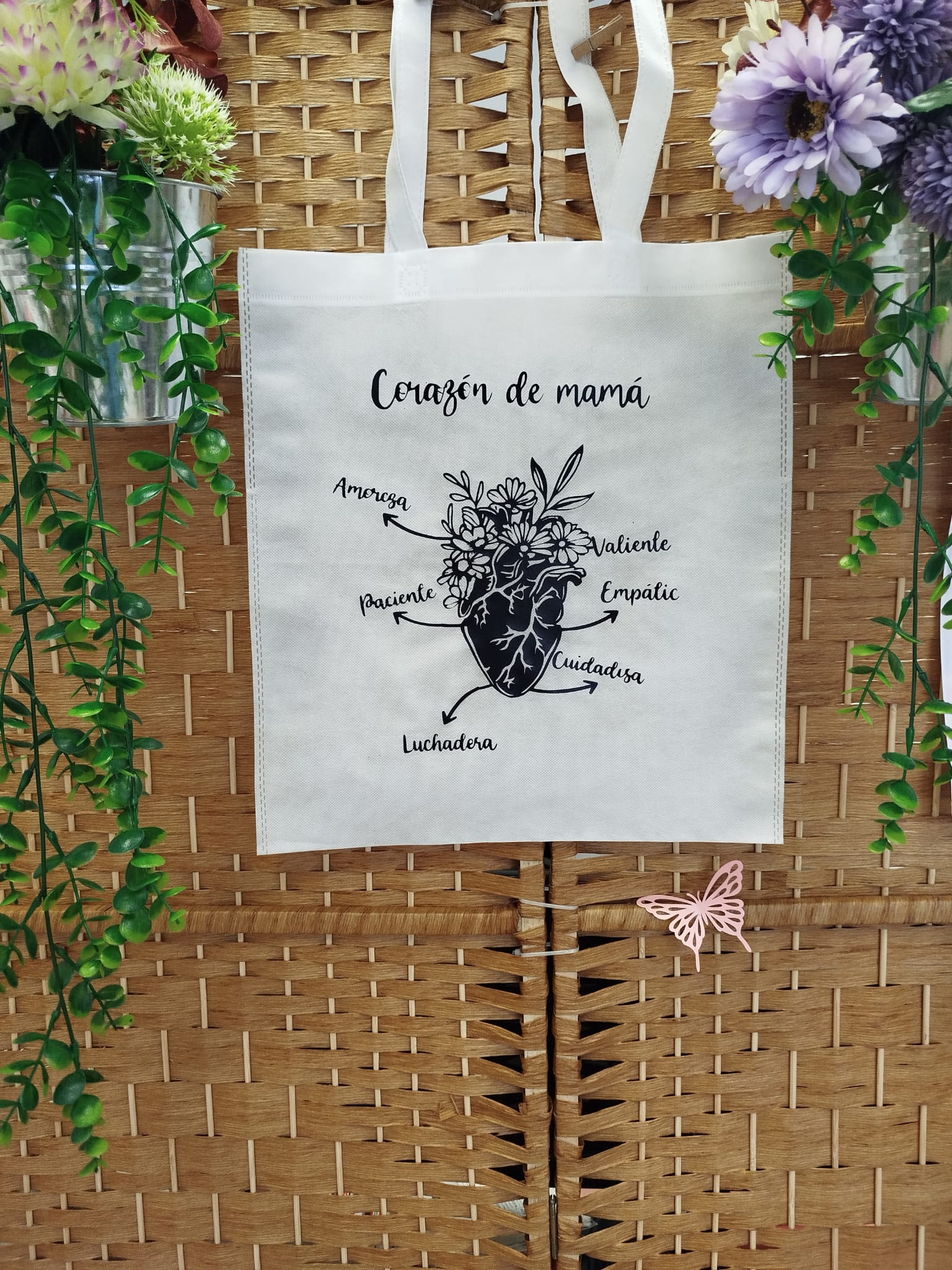 Tote Bag 'Corazón de Mamá'