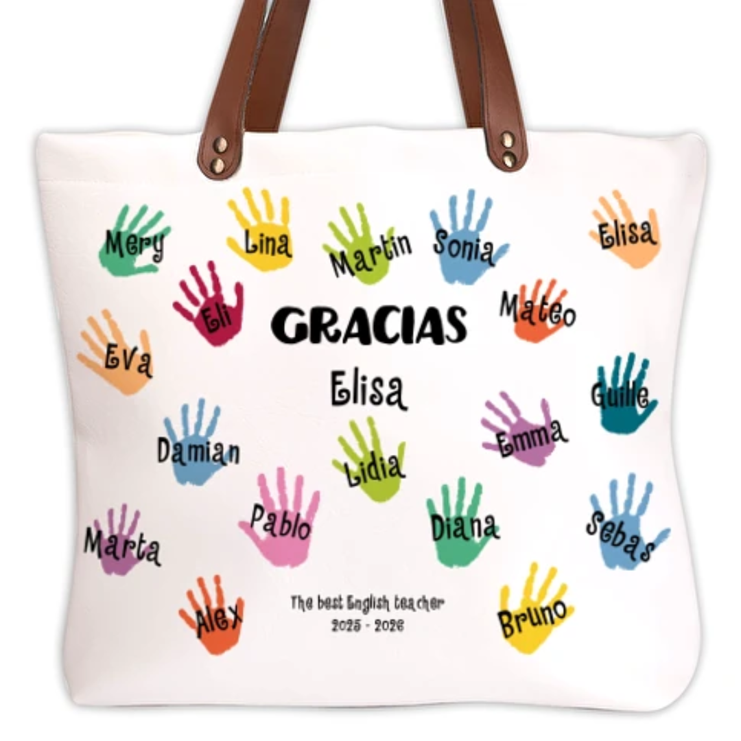 Bolso personalizado para profesora