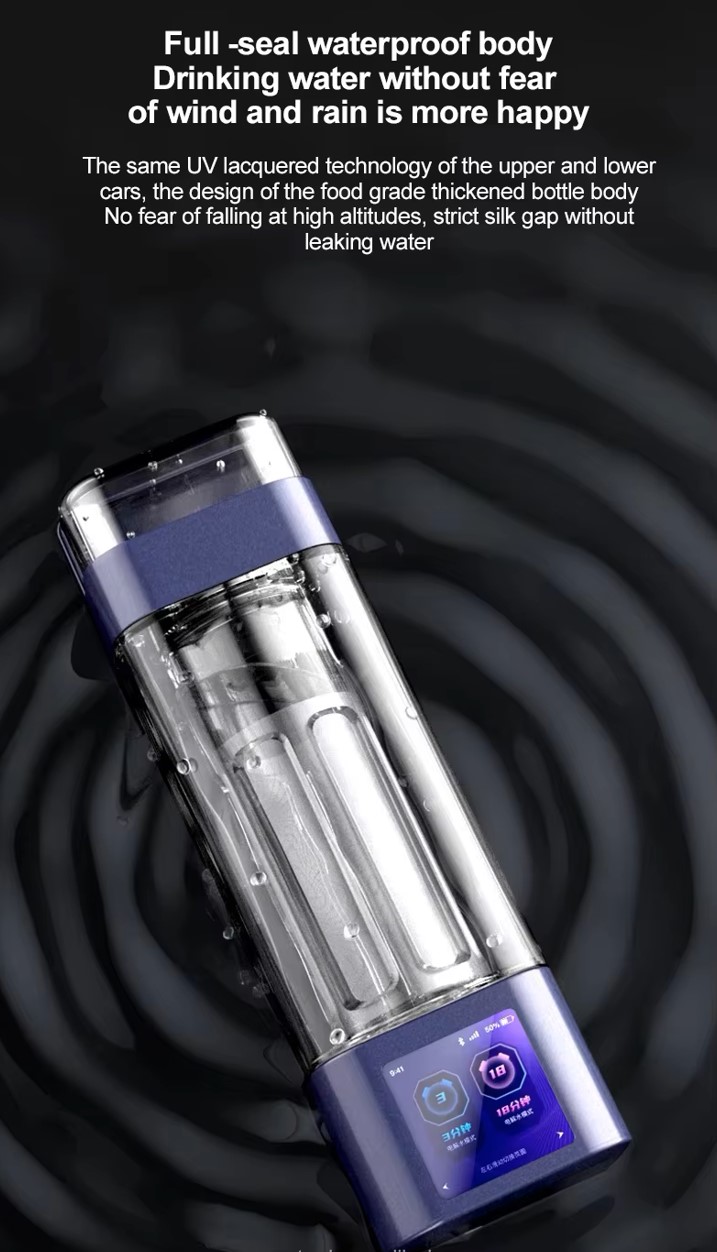 Purple Hydrogen Water Bottle