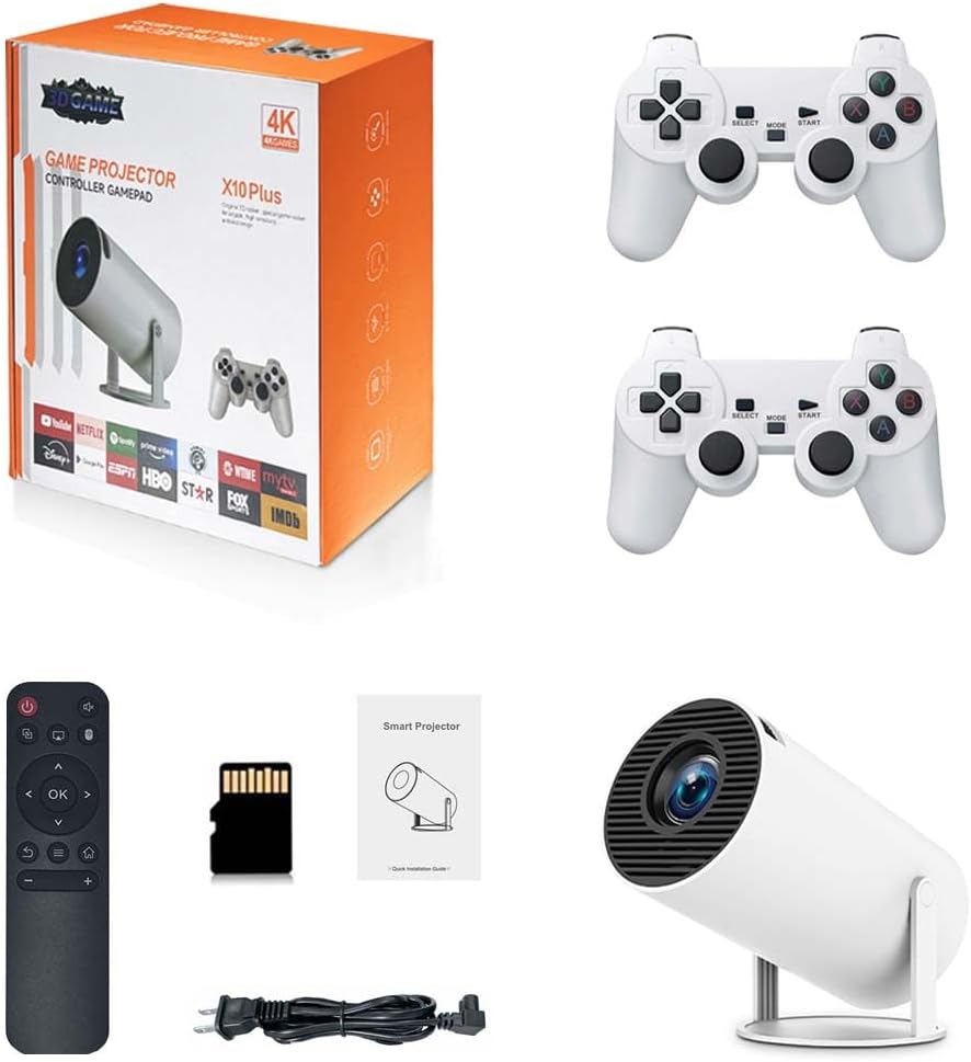X10 Plus 4K LCD Full HD Video & Game Projector