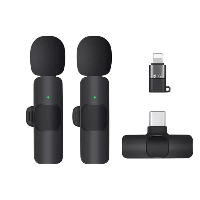 Microphone Dual Wireless with Noise Cancellation