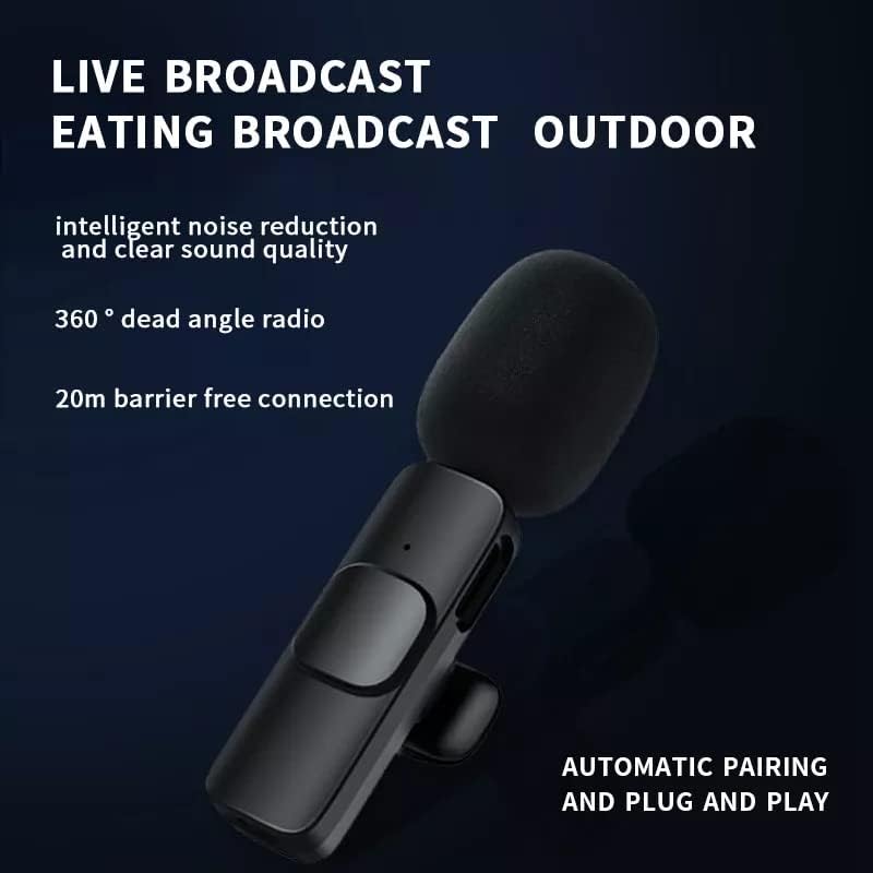 Microphone Dual Wireless with Noise Cancellation