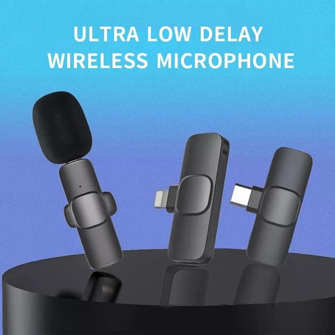Microphone Dual Wireless with Noise Cancellation