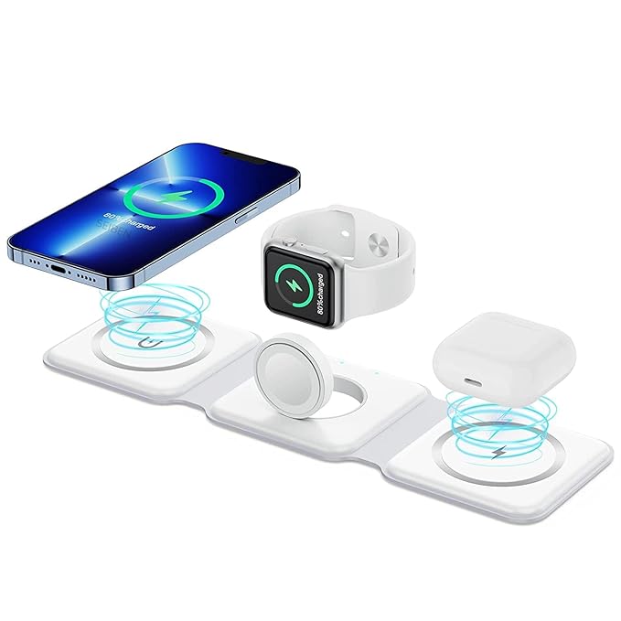 3 in 1 Magnetic Foldable Wireless Charger