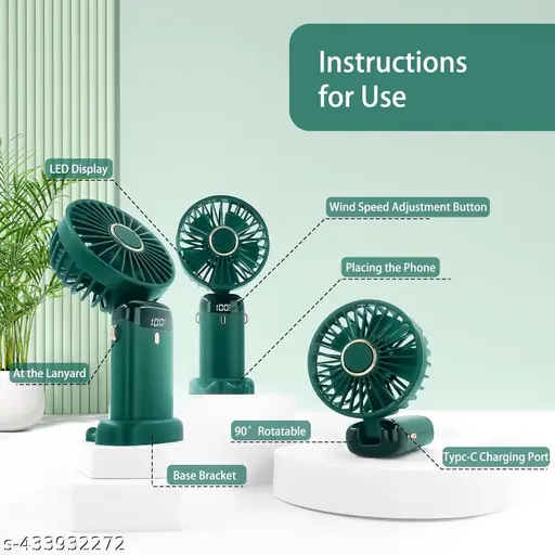 Portable Handheld Display Fan