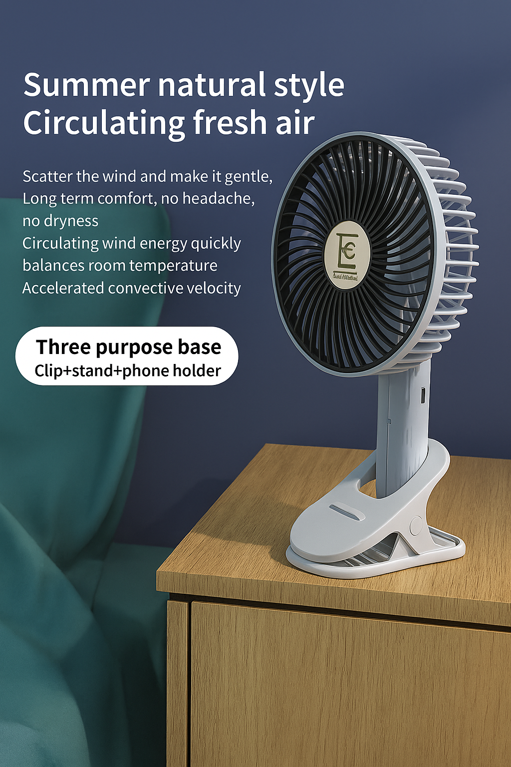 Multi-Function Desktop Fan