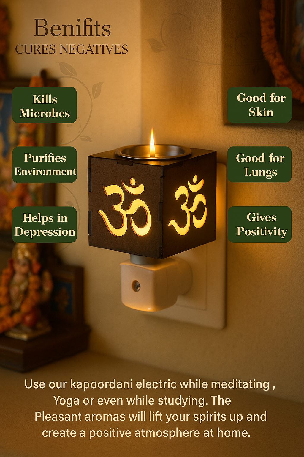 SugandhAura Camphor Diffuser- Gift Offer