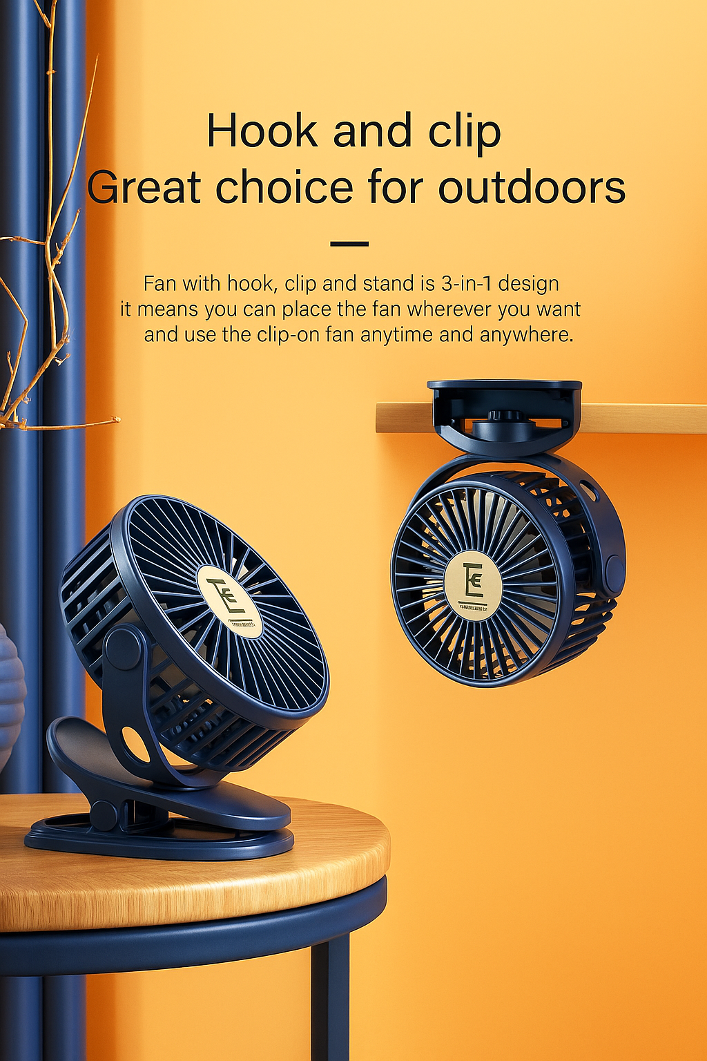 Lighting Clamp Table Fan- Gift Offer