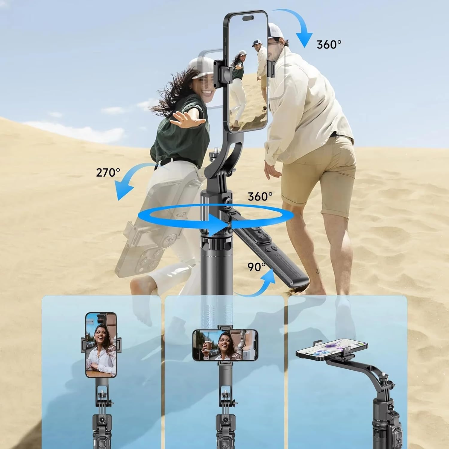 AI Face Tracking Selfie Stick Tripod- Gift Offer