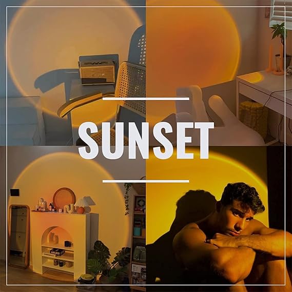 Aesthetic Sunset Lamp with Remote