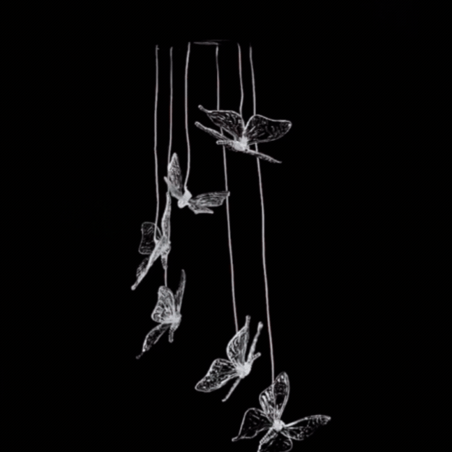 Solar Powered Butterfly Wind Chime