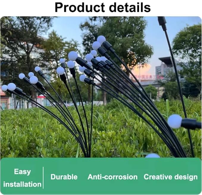 Waterproof Solar Firefly Lights- Pack of 2