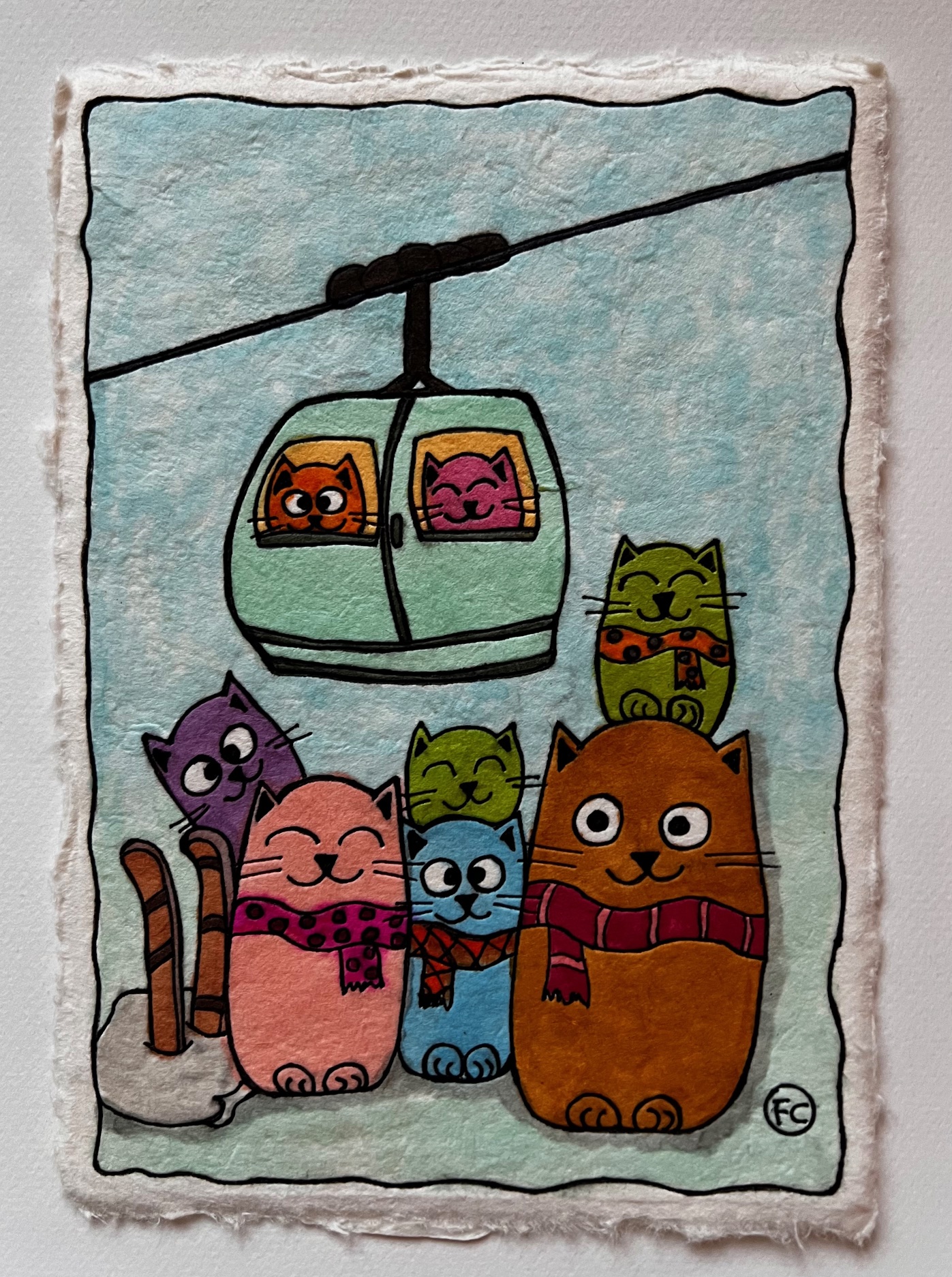 Les Chatons font du Ski