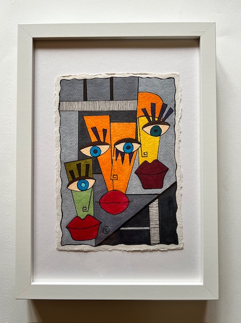 Trio Visages Enigmatiques