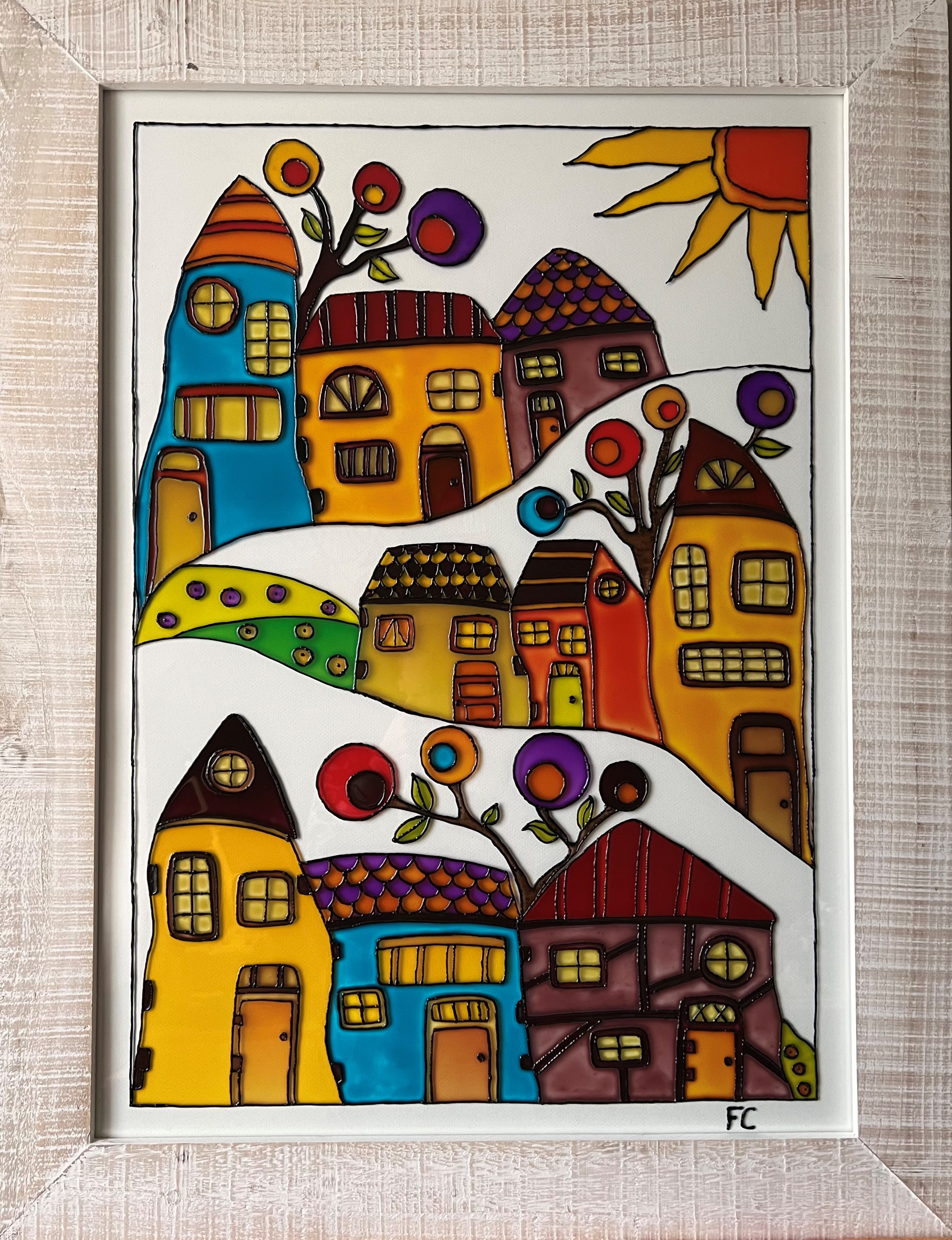 Petites maisons sur les collines