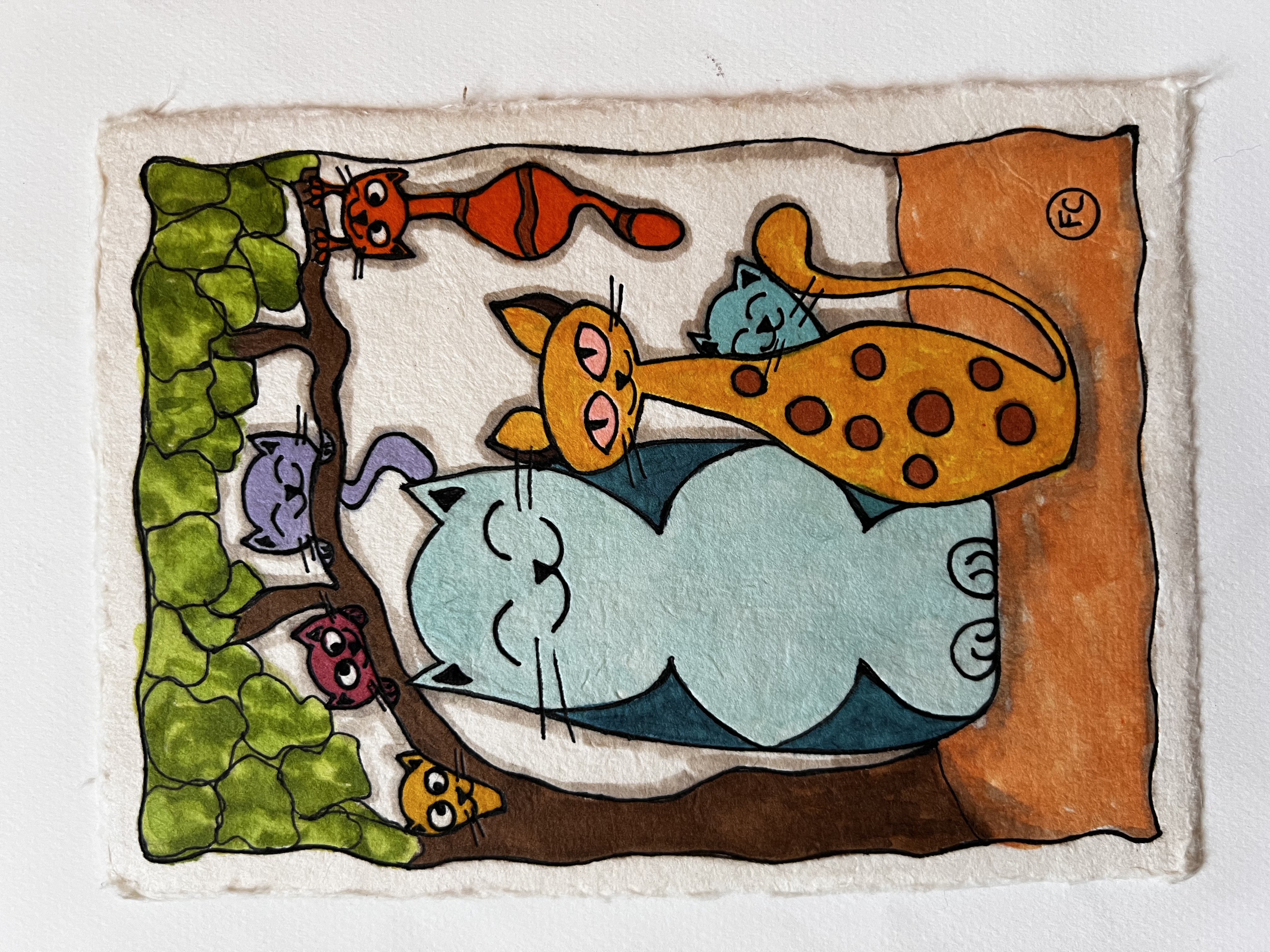 Les Chats sous l'arbre