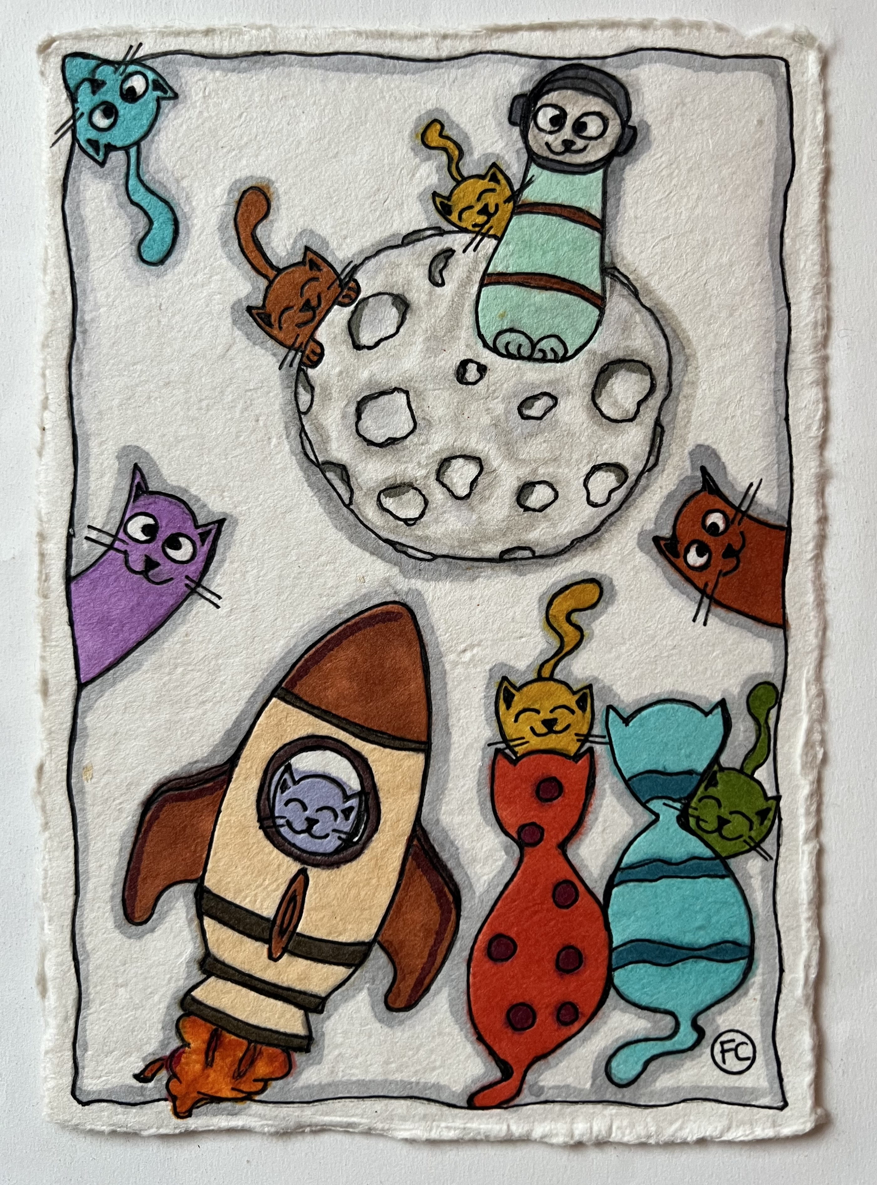 Les Chats dans l'espace