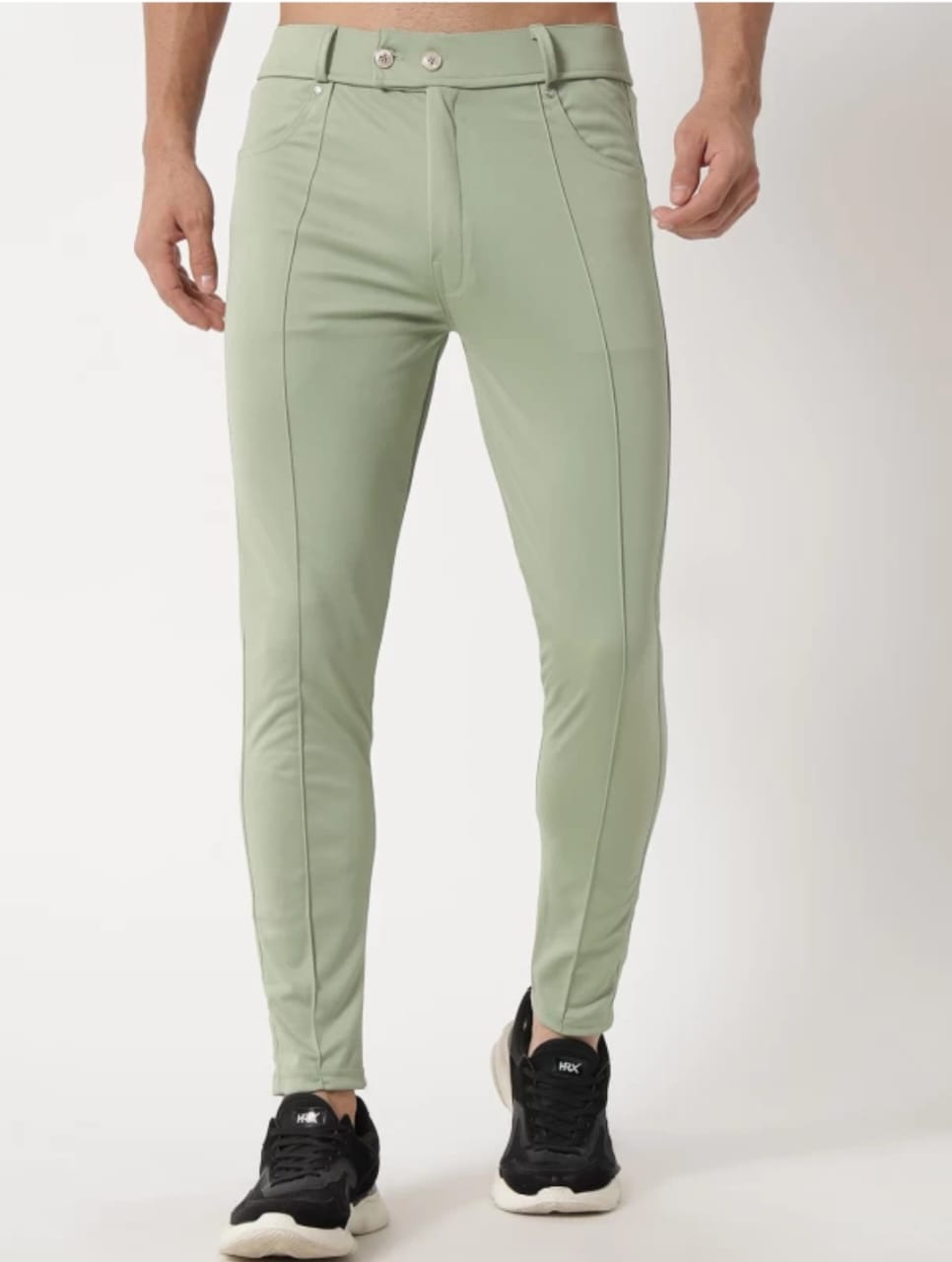 Men's Light Green TRACK PANTS
