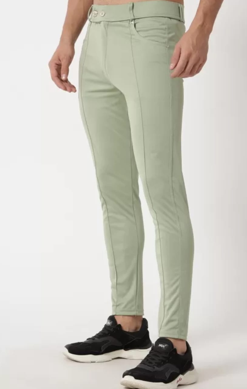 Men's Light Green TRACK PANTS