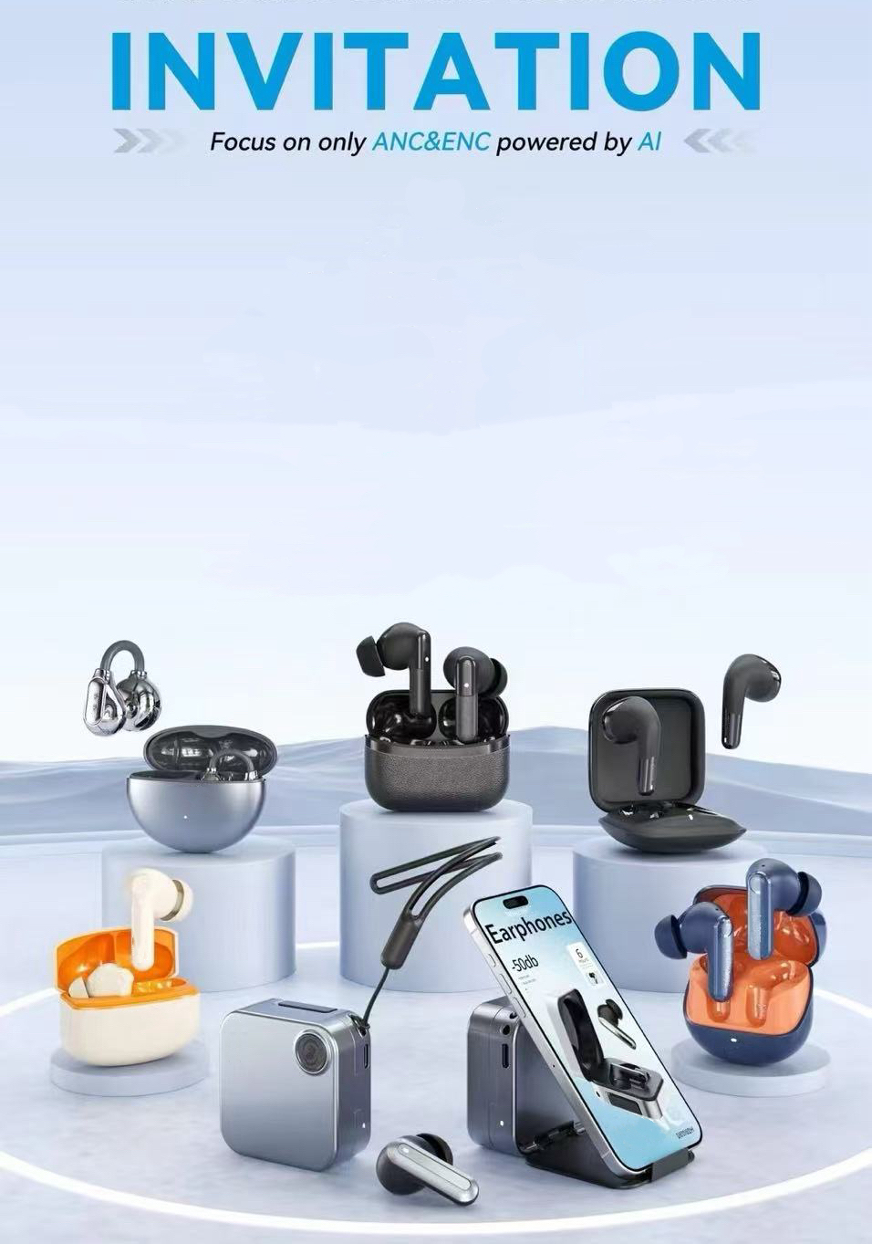 Eco-Tech Devices: Smart Projector, GPS Tracker, AI Glasses, AI Translation Earbuds, and more.