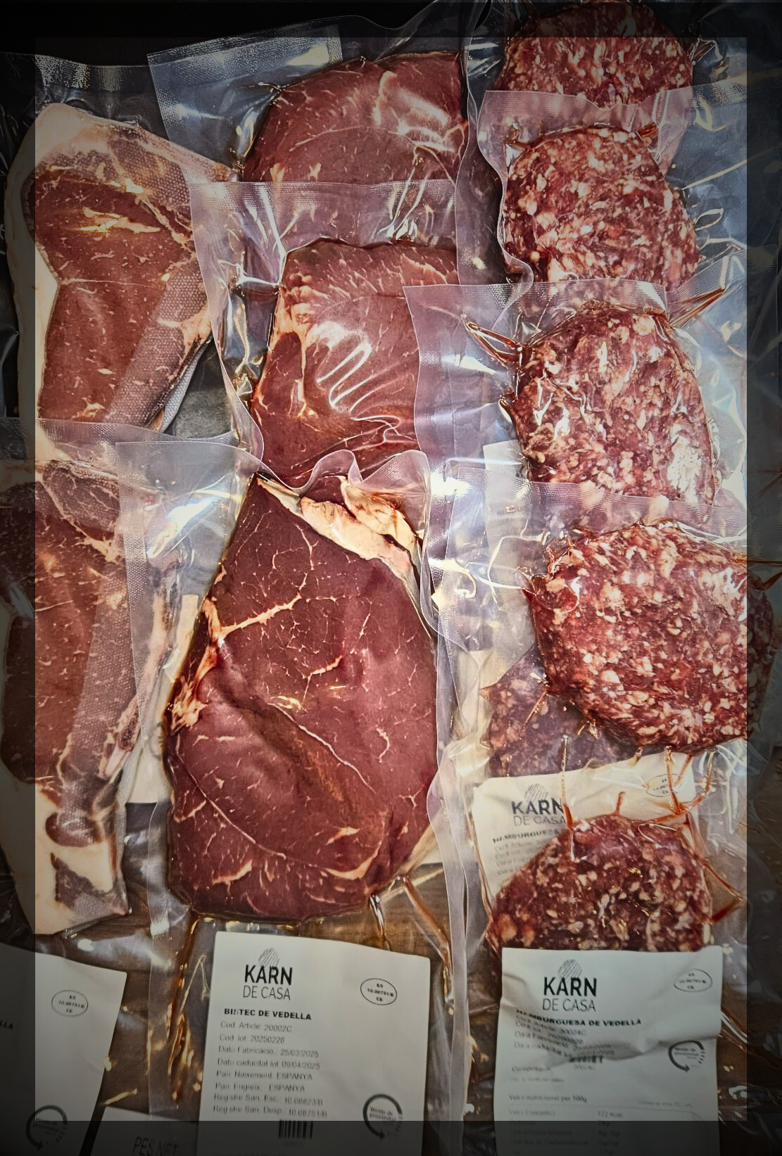 Lot "SINGLE" de carn de vedella ANGUS de 3 kg